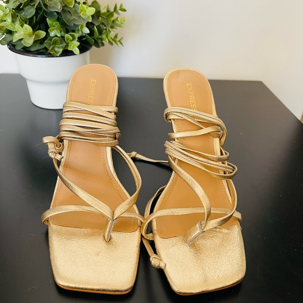 Gold heels